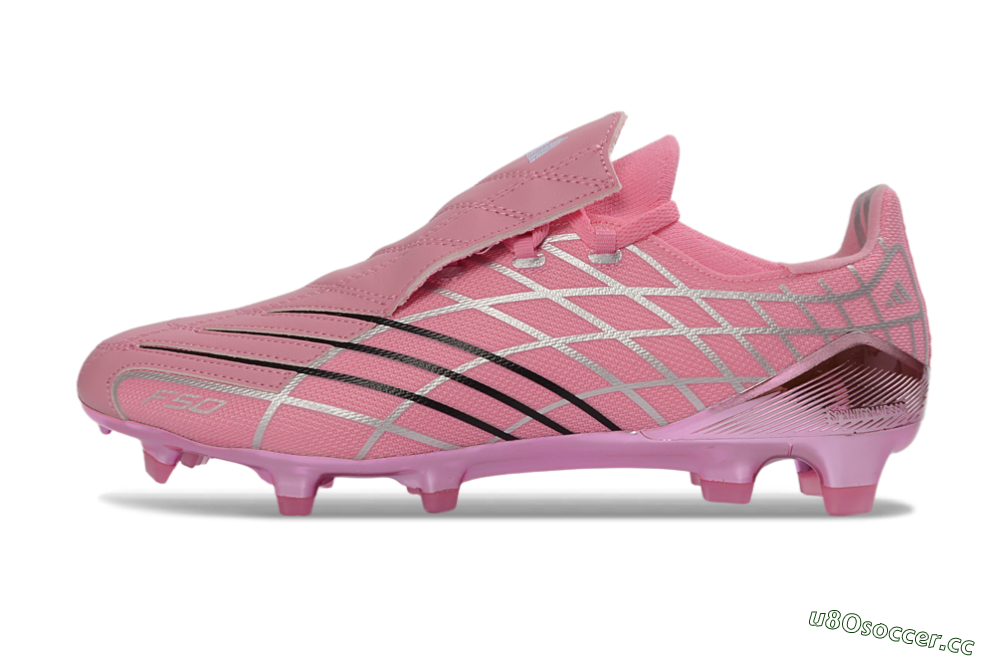 Men's Adidas F50 Spider Elite FG Firm Ground Low-Tops Football Boots - Pink/Bright Pink/Soft Pink 0