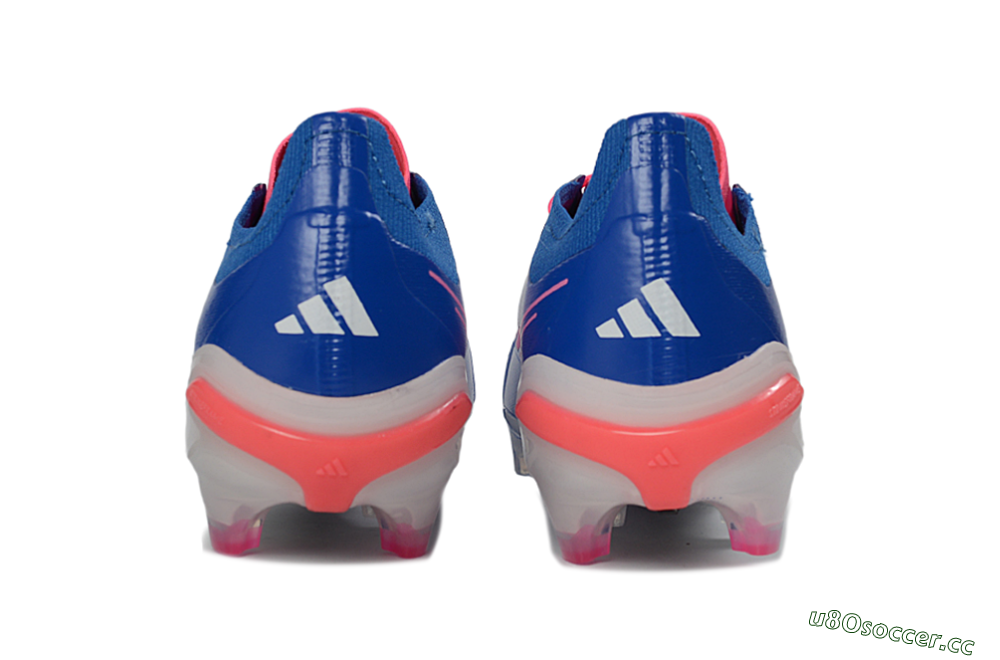 Unisex Adidas Predator 26 Elite FG Firm Ground Low-Tops Football Boots - Blue/Electric Blue/Fusion Pink 5