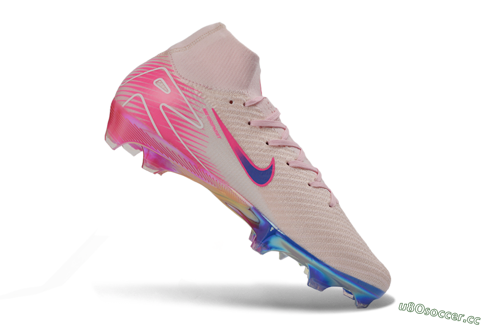 Unisex Nike Air Zoom Mercurial Superfly 10 Elite FG Firm Ground High-Tops Football Boots - Pink/Pastel Pink/Neon Pink 4