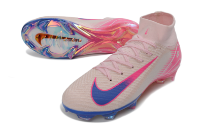 Unisex Nike Air Zoom Mercurial Superfly 10 Elite FG Firm Ground High-Tops Football Boots - Pink/Pastel Pink/Neon Pink