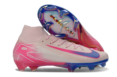 Unisex Nike Air Zoom Mercurial Superfly 10 Elite FG Firm Ground High-Tops Football Boots - Pink/Pastel Pink/Neon Pink