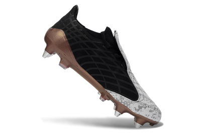 Men's Adidas F50 Spider Elite SG Soft Ground Low-Tops Football Boots - Black/Bronze/White