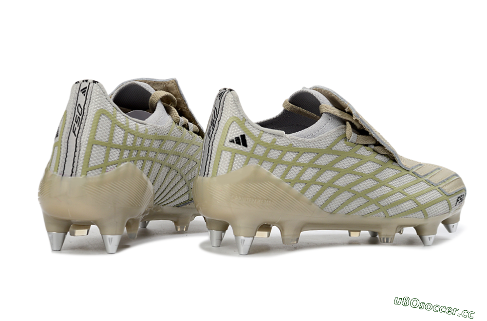 Men's Adidas F50 Spider Elite SG Soft Ground Low-Tops Football Boots - Beige/Soft Sand/Light Olive 6