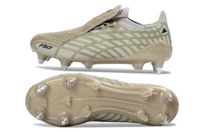 Men's Adidas F50 Spider Elite SG Soft Ground Low-Tops Football Boots - Beige/Soft Sand/Light Olive