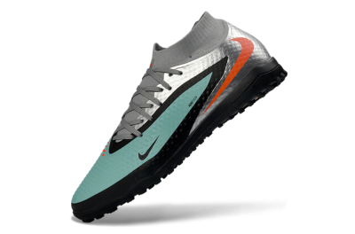 Unisex Nike Phantom 6 Elite High TF Artificial Turf High-Tops Football Shoes - Aqua/Coral/Black