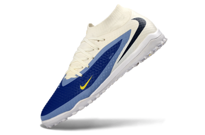 Unisex Nike Phantom 6 Elite High TF Artificial Turf High-Tops Football Shoes - Blue/Midnight Blue/Light Sky Blue