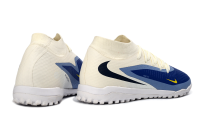 Unisex Nike Phantom 6 Elite High TF Artificial Turf High-Tops Football Shoes - Blue/Midnight Blue/Light Sky Blue