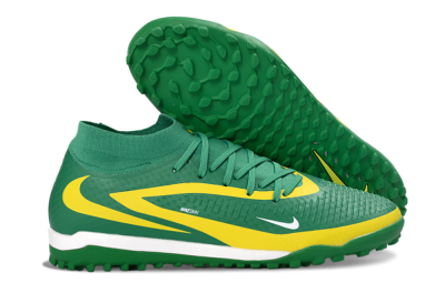 Unisex Nike Phantom 6 Elite High TF Artificial Turf High-Tops Football Shoes - Green/Lemon Yellow/Electric Green