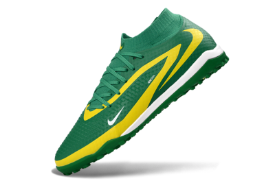 Unisex Nike Phantom 6 Elite High TF Artificial Turf High-Tops Football Shoes - Green/Lemon Yellow/Electric Green