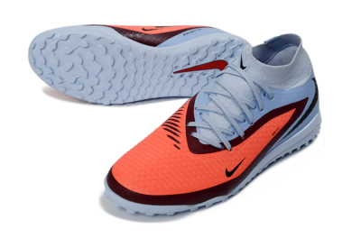 Unisex Nike Phantom 6 Elite High TF Artificial Turf High-Tops Football Shoes - Blue/Coral Burst/Sleek Navy
