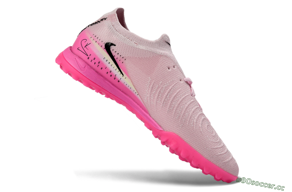 Men's Nike Phantom GX 2 Elite TF Artificial Turf Low-Tops Football Shoes - Pink/Soft Rose/Hot Pink 4