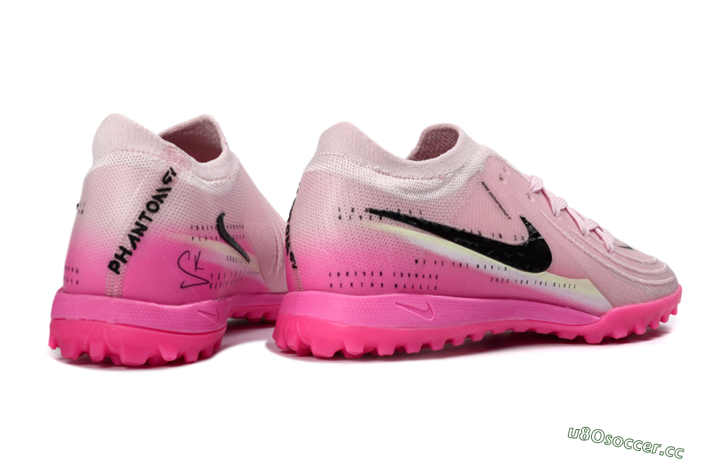 Men's Nike Phantom GX 2 Elite TF Artificial Turf Low-Tops Football Shoes - Pink/Soft Rose/Hot Pink 6