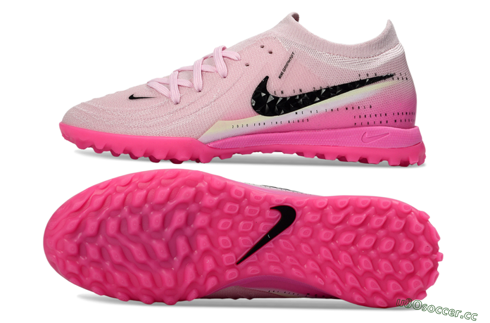 Men's Nike Phantom GX 2 Elite TF Artificial Turf Low-Tops Football Shoes - Pink/Soft Rose/Hot Pink 1