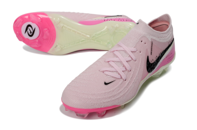 Men's Nike Phantom GX 2 Elite FG Firm Ground Low-Tops Football Boots - Pink/Flamingo Pink/Neon Green