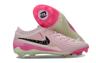 Men's Nike Phantom GX 2 Elite FG Firm Ground Low-Tops Football Boots - Pink/Flamingo Pink/Neon Green