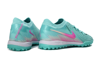 Men's Nike Phantom GX 2 Elite TF Artificial Turf Low-Tops Football Shoes - Aqua/Pink Mist/Soft Green
