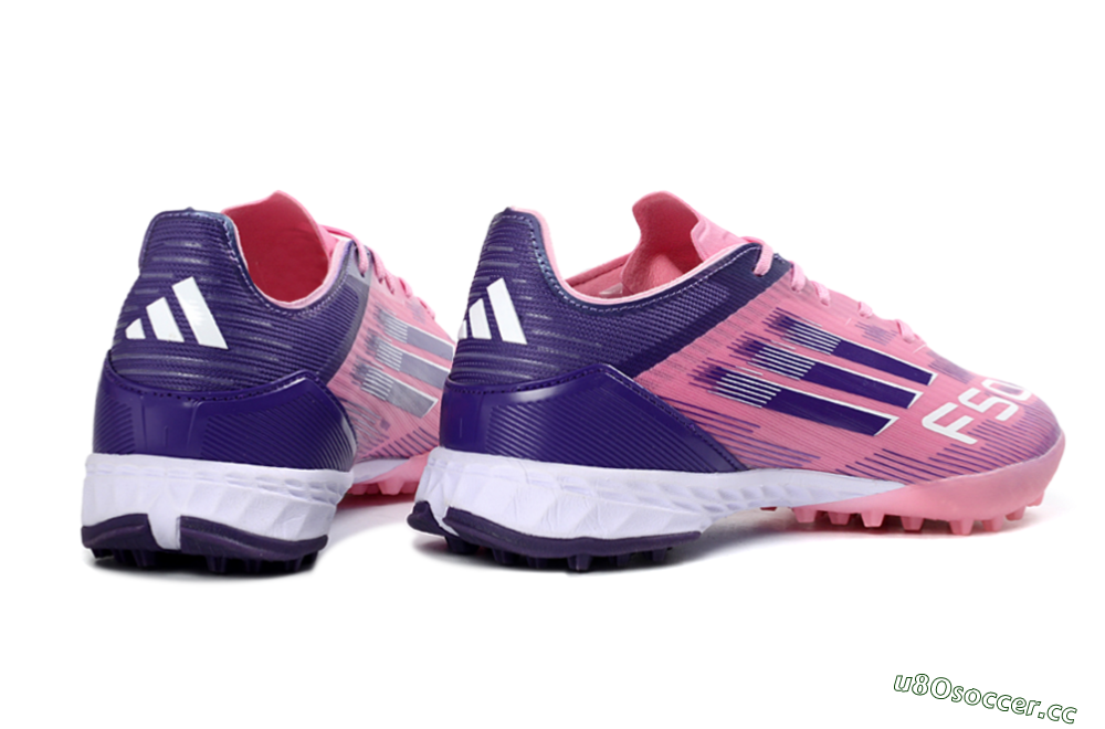 Men's Adidas F50 Elite TF Artificial Turf Low-Tops Football Shoes - Pink/Lavender Glow/Soft Pink 6
