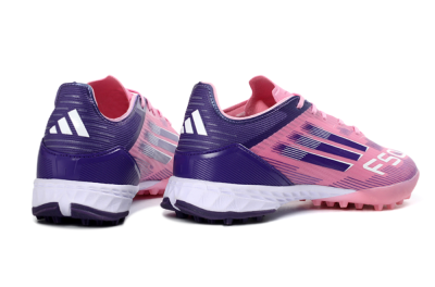 Men's Adidas F50 Elite TF Artificial Turf Low-Tops Football Shoes - Pink/Lavender Glow/Soft Pink