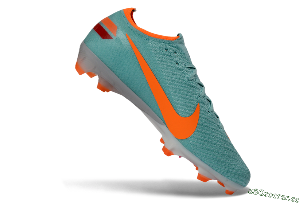 Unisex Nike Air Zoom Mercurial Vapor 16 Elite FG Firm Ground Low-Tops Football Boots - Aqua/Coral Orange/Fresh Mint 4