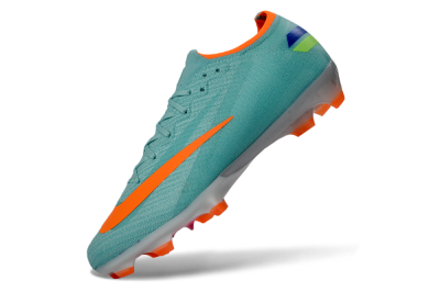 Unisex Nike Air Zoom Mercurial Vapor 16 Elite FG Firm Ground Low-Tops Football Boots - Aqua/Coral Orange/Fresh Mint