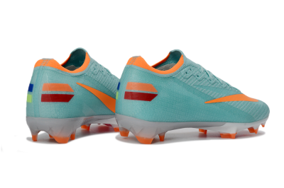 Unisex Nike Air Zoom Mercurial Vapor 16 Elite FG Firm Ground Low-Tops Football Boots - Aqua/Coral Orange/Fresh Mint
