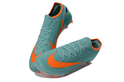 Unisex Nike Air Zoom Mercurial Vapor 16 Elite FG Firm Ground Low-Tops Football Boots - Aqua/Coral Orange/Fresh Mint