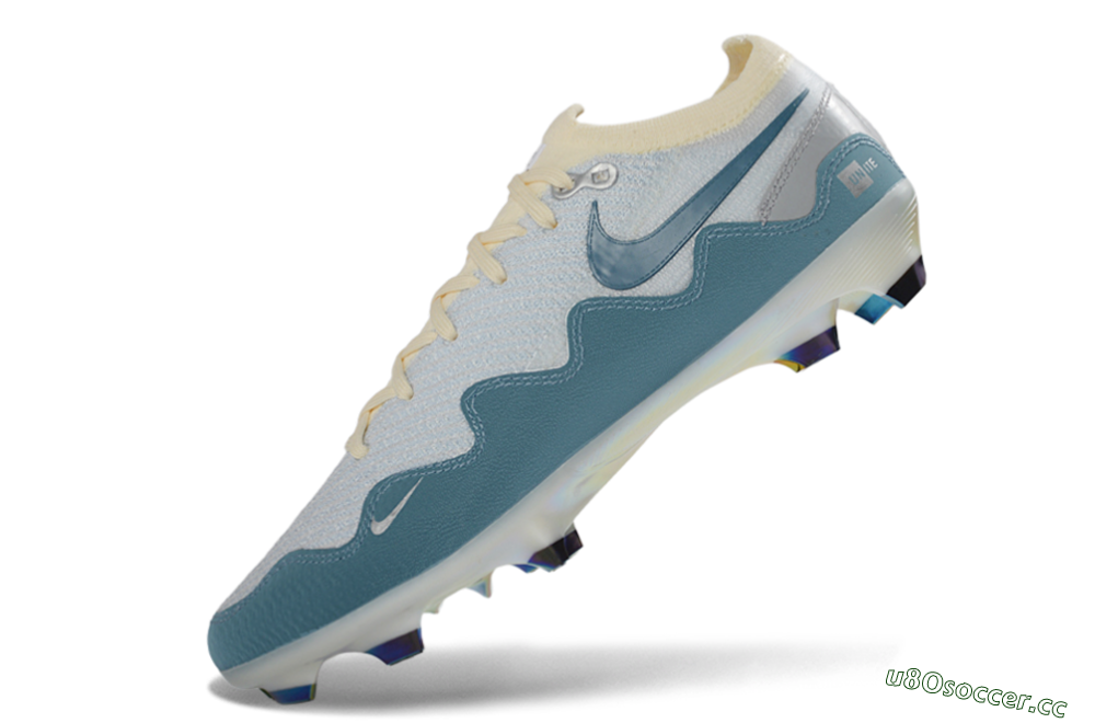 Men's Patta x Nike Air Zoom Mercurial Vapor 16 Elite FG Firm Ground Low-Tops Football Boots - Blue/Sky Blue/Cream White 5