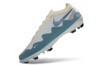 Men's Patta x Nike Air Zoom Mercurial Vapor 16 Elite FG Firm Ground Low-Tops Football Boots - Blue/Sky Blue/Cream White