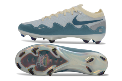 Men's Patta x Nike Air Zoom Mercurial Vapor 16 Elite FG Firm Ground Low-Tops Football Boots - Blue/Sky Blue/Cream White