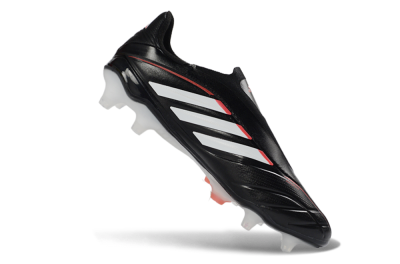 Men's Adidas Copa Pure 4 Elite FG Firm Ground Low-Tops Football Boots - Black/White/Red
