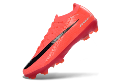 Unisex Nike Air Zoom Mercurial Vapor 16 Elite FG Firm Ground Low-Tops Football Boots - Pink/Vibrant Coral/Dark Black