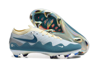 Men's Patta x Nike Air Zoom Mercurial Vapor 16 Elite FG Firm Ground Low-Tops Football Boots - Blue/Sky Blue/Frost White