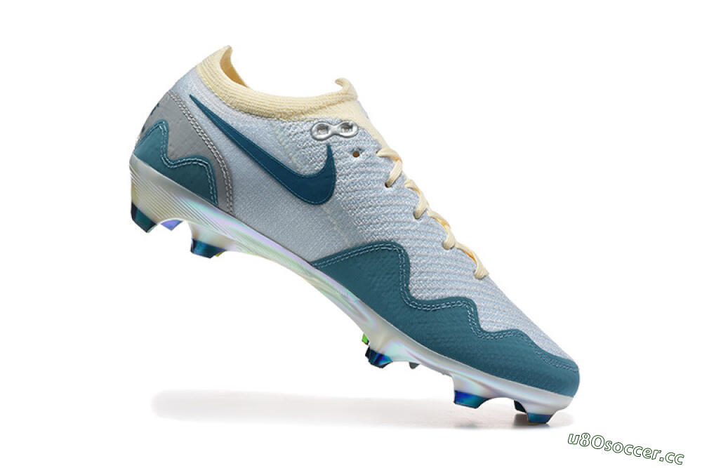 Men's Patta x Nike Air Zoom Mercurial Vapor 16 Elite FG Firm Ground Low-Tops Football Boots - Blue/Sky Blue/Frost White 7