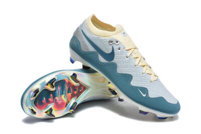 Men's Patta x Nike Air Zoom Mercurial Vapor 16 Elite FG Firm Ground Low-Tops Football Boots - Blue/Sky Blue/Frost White