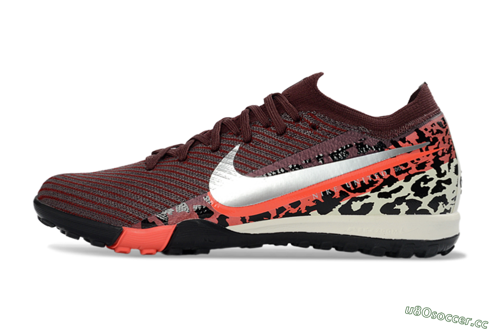 Unisex Nike Air Zoom Mercurial Vapor 16 Elite TF Artificial Turf Low-Tops Football Shoes - Maroon/Bright Coral/Black 0