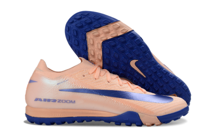 Unisex Nike Air Zoom Mercurial Vapor 16 Elite TF Artificial Turf Low-Tops Football Shoes - Peach/Electric Blue/Soft Coral
