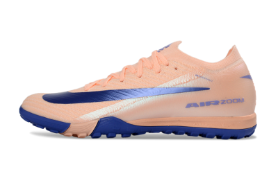 Unisex Nike Air Zoom Mercurial Vapor 16 Elite TF Artificial Turf Low-Tops Football Shoes - Peach/Electric Blue/Soft Coral