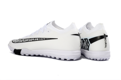 Unisex Nike Air Zoom Mercurial Vapor 16 Elite TF Artificial Turf Low-Tops Football Shoes - White/Midnight Black/Sleek Silver