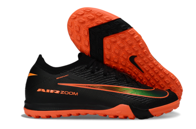 Unisex Nike Air Zoom Mercurial Vapor 16 Elite TF Artificial Turf Low-Tops Football Shoes - Black/Flame Orange/Electric Green