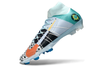 Unisex Nike Air Zoom Mercurial Superfly 10 Elite FG Firm Ground High-Tops Football Boots - Blue/Red/Black