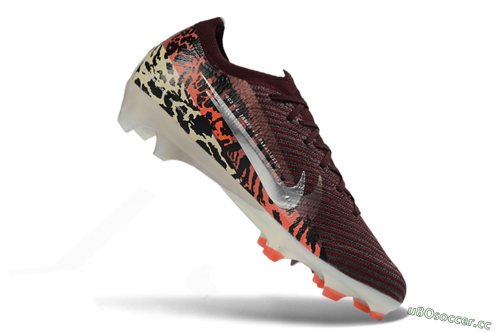 Men's Nike Air Zoom Mercurial Vapor 16 Elite FG Firm Ground Low-Tops Football Boots - Burgundy/Crimson Burst/Black Camo 4