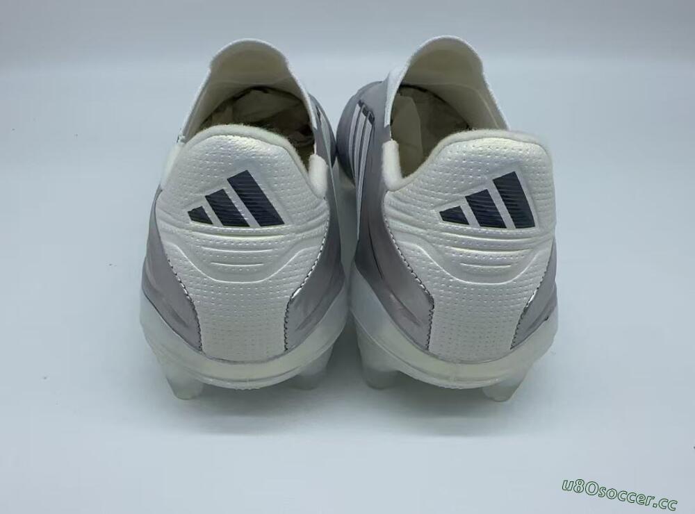 Men's Adidas Copa Pure 3 Elite FG Firm Ground Low-Tops Football Boots - Silver/Metallic Gray/White