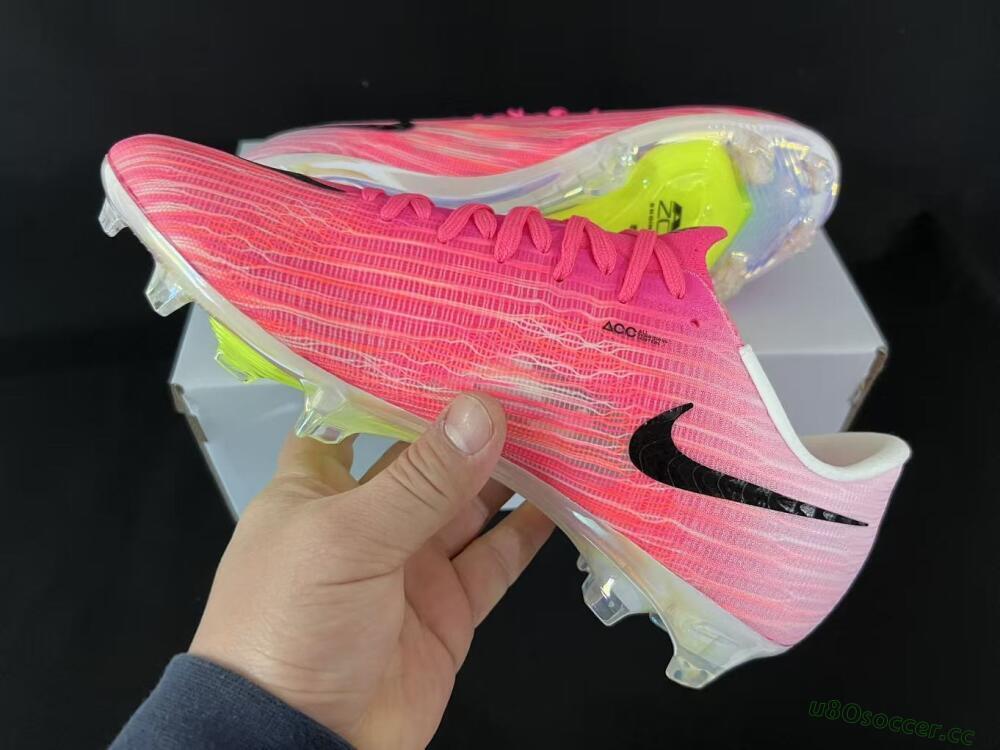 Unisex Nike Air Zoom Mercurial Superfly 11 FG Firm Ground Low-Tops Football Boots - Pink/Vibrant Pink/Black