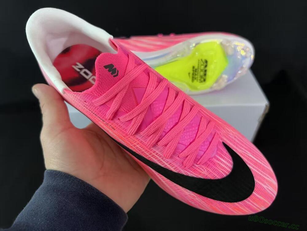 Unisex Nike Air Zoom Mercurial Superfly 11 FG Firm Ground Low-Tops Football Boots - Pink/Vibrant Pink/Black