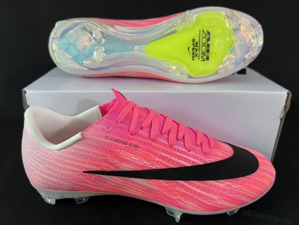 Unisex Nike Air Zoom Mercurial Superfly 11 FG Firm Ground Low-Tops Football Boots - Pink/Vibrant Pink/Black