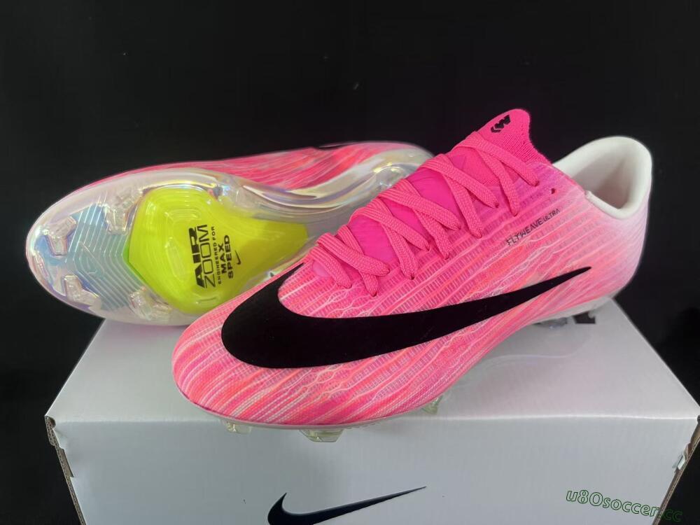 Unisex Nike Air Zoom Mercurial Superfly 11 FG Firm Ground Low-Tops Football Boots - Pink/Vibrant Pink/Black