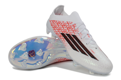 Unisex Adidas F50 Elite FG Firm Ground Low-Tops Football Boots - White/Rose Pink/Black