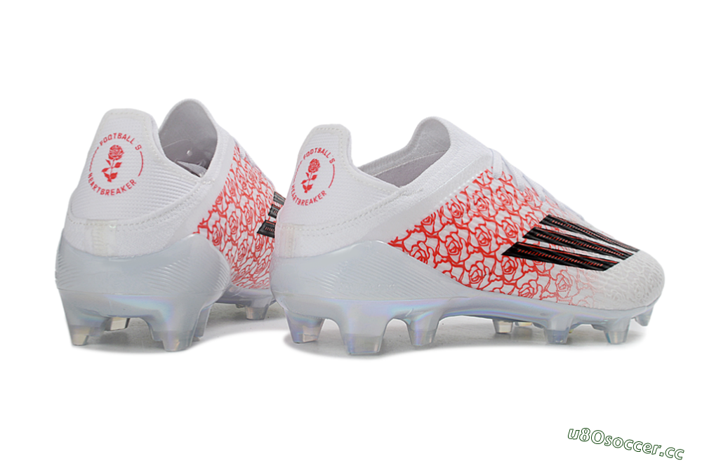 Unisex Adidas F50 Elite FG Firm Ground Low-Tops Football Boots - White/Rose Pink/Black 7