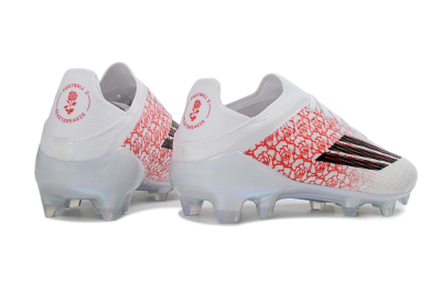 Unisex Adidas F50 Elite FG Firm Ground Low-Tops Football Boots - White/Rose Pink/Black