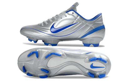 Men's Nike Mercurial Vapor R9 FG Firm Ground Low-Tops Football Boots - Silver/Bright Blue/Steel Blue